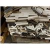 Image 4 : LOT OF 25 PIECES - Assorted NEW stained mouldings includes crown, edge, flat stock, baseboard, etc 8