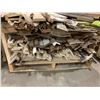 Image 3 : LOT OF 25 PIECES - Assorted NEW stained mouldings includes crown, edge, flat stock, baseboard, etc 8