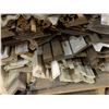 Image 4 : LOT OF 25 PIECES - Assorted NEW stained mouldings includes crown, edge, flat stock, baseboard, etc 8