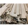 Image 6 : LOT OF 15 PIECES - Assorted NEW Unfinished Solid Maple/Cherry, Ash mouldings includes crown, edge, f