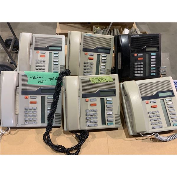 Lot of 6 Meridian Telephone Handsets asst colors