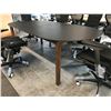 Image 3 : HERMAN MILLER BLACK/WALNUT BASE 92" X 43" BOARDROOM TABLE