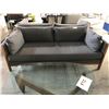 Image 2 : DESIGN WITHIN REACH JONAS  GREY/WALNUT FRAME 80" W SOFA