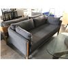 Image 3 : DESIGN WITHIN REACH JONAS  GREY/WALNUT FRAME 80" W SOFA