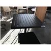Image 2 : DESIGN WITHIN REACH EOS BLACK 30" X 30" SQUARE CAFE TABLE