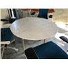 Image 2 : HERMAN MILLER WHITE MARBLE 42" ROUND TABLE