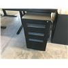 Image 2 : TEKNION BLACK 3 DRAWER PEDESTAL