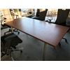 Image 2 : HERMAN MILLER EAMES WALNUT 6' X 3' CONFERENCE/DINING TABLE