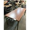 Image 1 : HERMAN MILLER 72" X 30" WALNUT CONFERENCE TABLE - CONDITION ISSUES