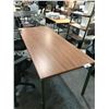 Image 2 : HERMAN MILLER 72" X 30" WALNUT CONFERENCE TABLE - CONDITION ISSUES