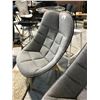 Image 2 : DESIGN WITHIN REACH UCHIWA QUILTED GREY/BLACK LOUNGE CHAIR RETAIL $2500 CAN