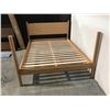 Image 2 : HERMAN MILLER NATURAL OAK QUEEN SIZE PILLAR BED WITH BOX SPRING FRAME RETAIL $5370 CAN