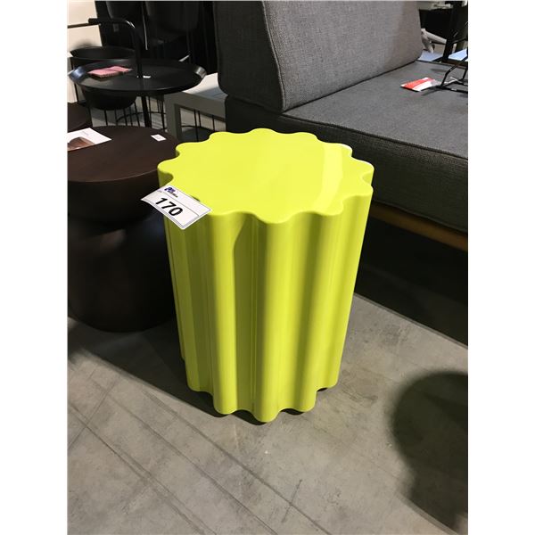 KARTELL COLONNA MODERN GREEN SIDE TABLE/STOOL