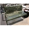 Image 1 : HAY PALISSADE GREEN METAL BENCH