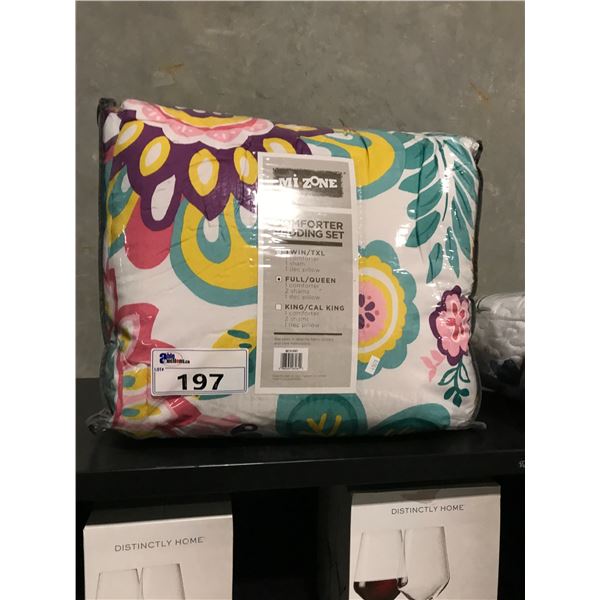 MI-ZONE QUEEN COMFORTER BEDDING SET