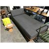 Image 1 : HERMAN MILLER NELSON GREY FABRIC AND WALNUT DAYBED WITH END BOLSTER 46" L X 34"W RETAIL $2500 CAN