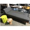 Image 2 : HERMAN MILLER NELSON GREY FABRIC AND WALNUT DAYBED WITH END BOLSTER 46" L X 34"W RETAIL $2500 CAN