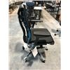 Image 2 : HERMAN MILLER EMBODY BLACK/CYAN FULLY ADJUSTABLE GAMING TASK CHAIR  RETAIL $ 2,895.41 CAN