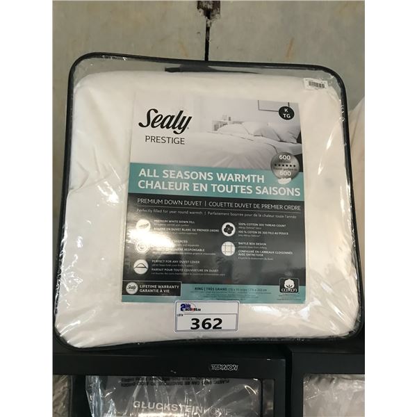 SEALY PRESTIGE ALL SEASONS WARMTH KING DUVET