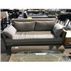 Image 2 : DESIGN WITHIN REACH JONAS LIGHT GREY 83" W 3 SEAT SOFA - BROKEN FRONT LEG