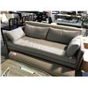 Image 3 : DESIGN WITHIN REACH JONAS LIGHT GREY 83" W 3 SEAT SOFA - BROKEN FRONT LEG