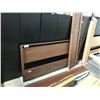 Image 1 : DESIGN WITHIN REACH MEDEIRA WALNUT KING SIZE BED FRAME - IS INCOMPLETE, HARDWARE MISSING