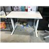 Image 2 : HERMAN MILLER WHITE 46" X 24" ELECTRIC SIT/STAND PROGRAMMERS TABLE