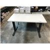 Image 2 : HERMAN MILLER WHITE/GREY 46" X 24" ELECTRIC PROGRAMMERS TABLE