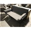 Image 1 : DESIGN WITHIN REACH GREY/BLACK FRAMED 2 SEAT LOUNGE CHAIR