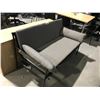 Image 2 : DESIGN WITHIN REACH GREY/BLACK FRAMED 2 SEAT LOUNGE CHAIR