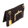 Image 2 : Coach Black Satin Amanda Clutch