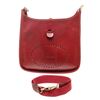 Image 1 : Hermes Red Leather Evelyne 1 PM Crossbody Bag
