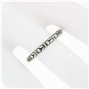 Image 3 : Antique Art Deco Belais 18k White Gold Engraved Milgrain Eternity Band Ring Sz10