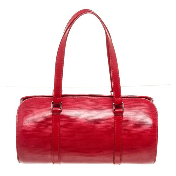 Louis Vuitton Red Epi Leather Soufflot Shoulder Bag