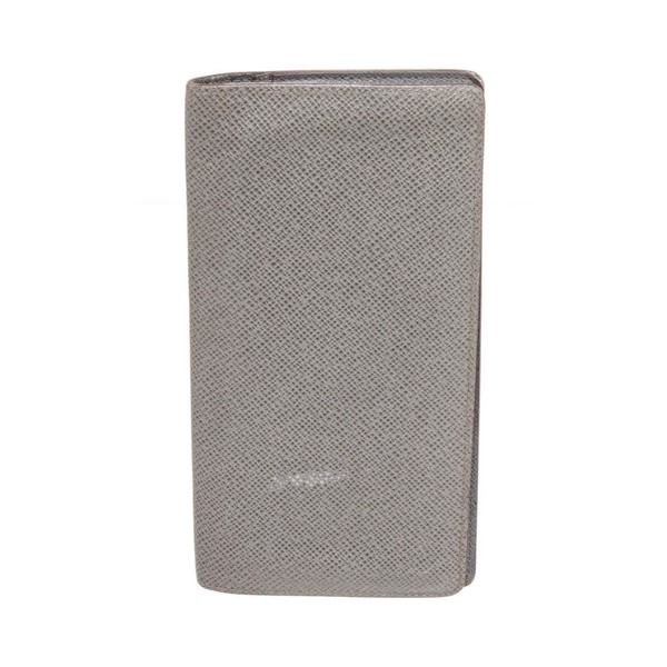 Louis Vuitton Grey Taiga Leather Brazza Wallet