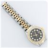 Image 6 : Rolex Ladies 2 Tone Black Diamond Lugs Oyster Perptual Datejust Wristwatch
