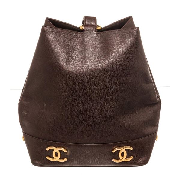 Chanel Brown Leather Sling Shoulder Bag