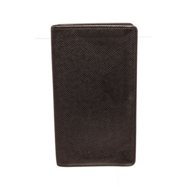 Louis Vuitton Black Leather Long Card Wallet