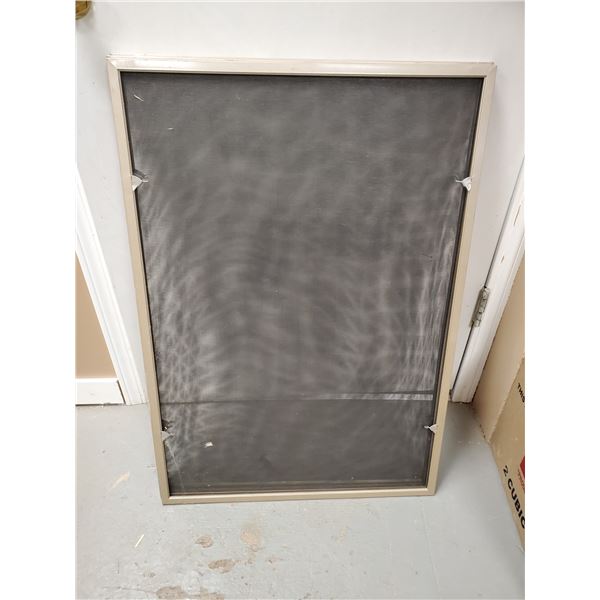 3 LOCWKWOOD WINDOW SCREENS 25" W X 36" H