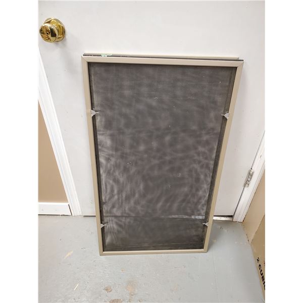 3 LOCWKWOOD WINDOW SCREENS 21" W X 36" H