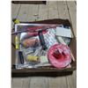 Image 1 : BOX OF PAINTING SUPPLIES