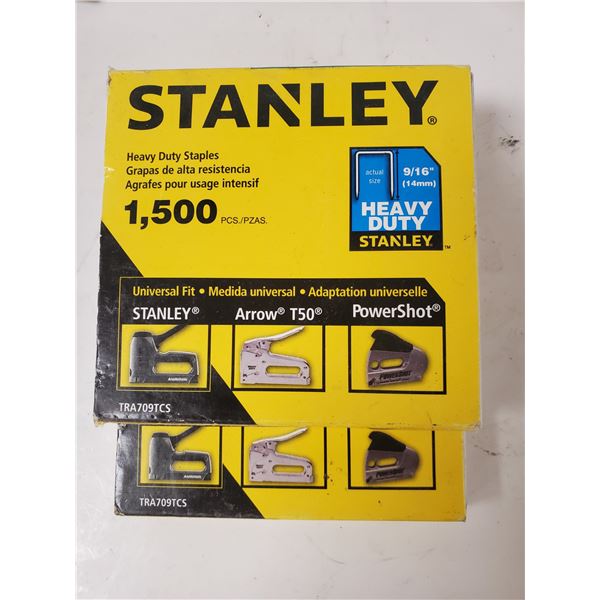 2 BOXES OF STANLEY HEAVY DUTY STAPLES 9/16' 14MM T