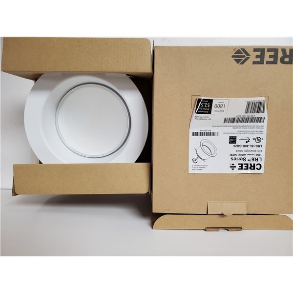 CREE LR6 SERIES 1800 LUMEN LED DOWNLIGHT QTY 6