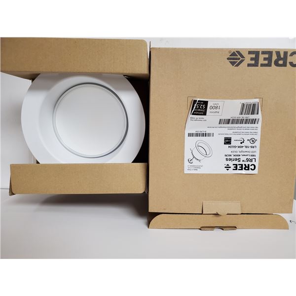 CREE LR6 SERIES 1800 LUMEN LED DOWNLIGHT QTY 6