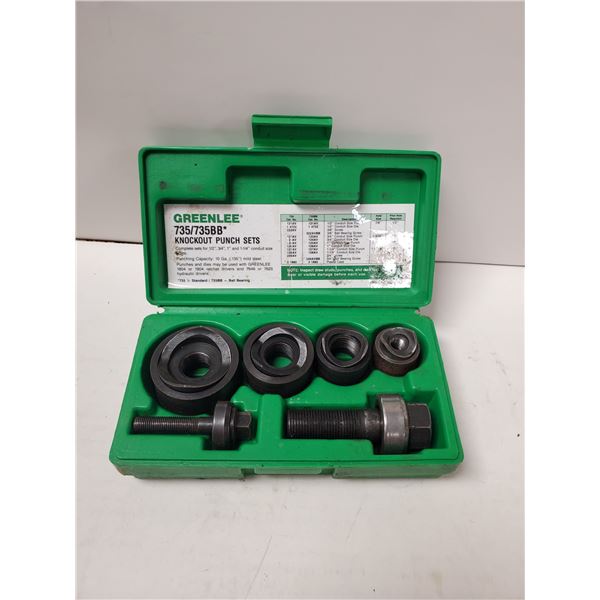 GREENLEE BALL BEARING KNOCK OUT PUNCH SET