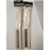 Image 1 : LOT OF 2 WOODEN WIRE BRUSH