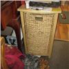 Image 1 : SINGLE DOOR WICKER & WOOD STAND,