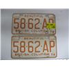 Image 1 : PAIR OF 1976 BC LICENCE PLATES