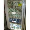 Image 1 : BRITISH COLUMBIA LICENCE PLATES & A "HORN NOT WORKING WATCH FOR FINGER" PLATE
