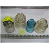 Image 1 : 4 GLASS INSULATORS